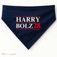 Harry Bolz 2028 Funny Political Meme D.O.G & E USA-Made Doggie Bandana thumb 0