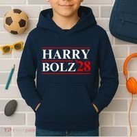 Harry Bolz 2028 Funny Political Meme D.O.G & E Kids Hoodie thumb 2
