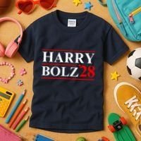 Harry Bolz 2028 Funny Political Meme D.O.G & E Kids T-Shirt thumb 3