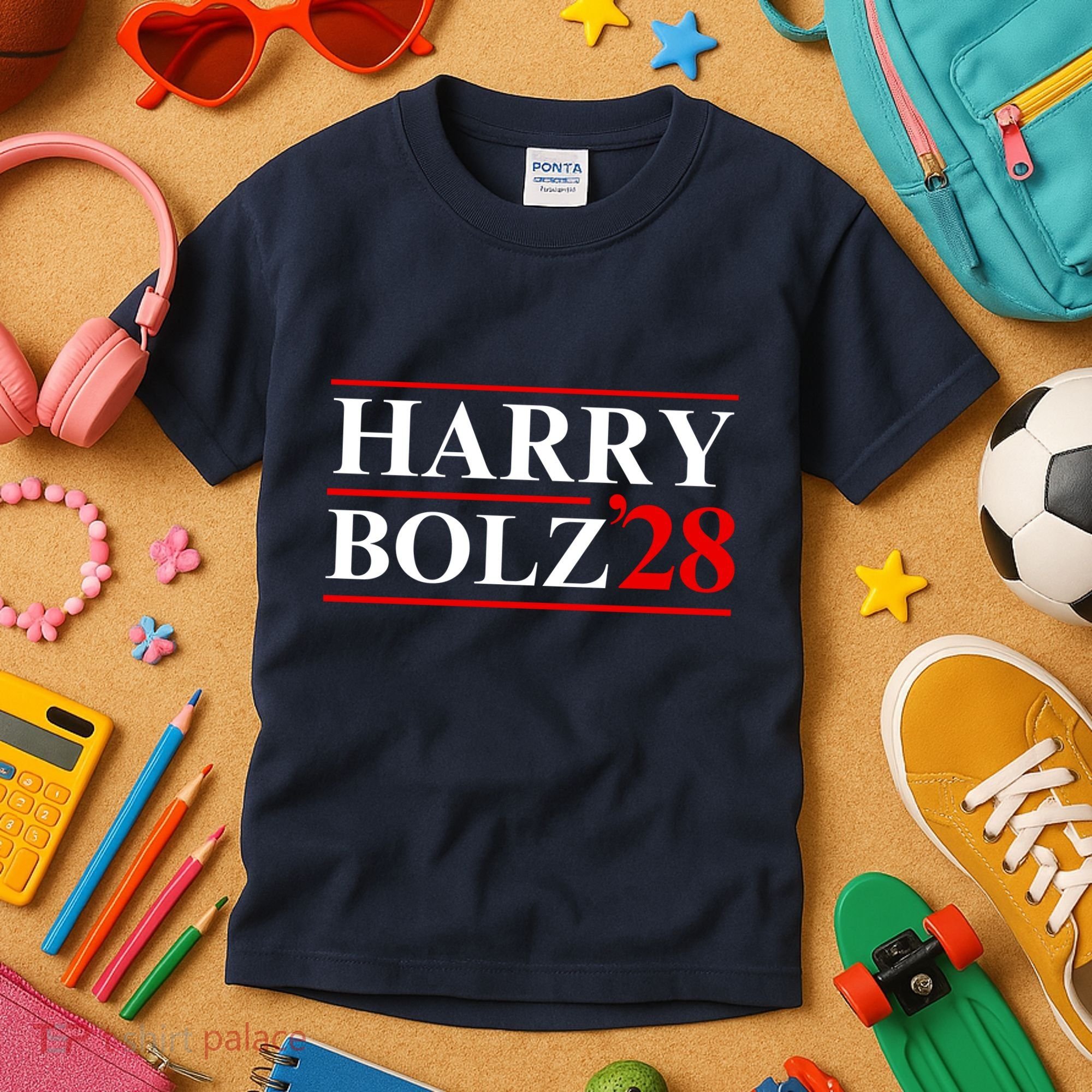 Harry Bolz 2028 Funny Political Meme D.O.G & E Kids T-Shirt