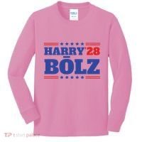 Harry Bolz 2028 Political Meme D.O.G.E. Kids Long Sleeve Shirt thumb 0