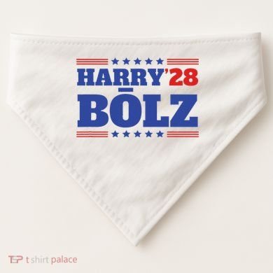 Harry Bolz 2028 Political Meme D.O.G.E. USA-Made Doggie Bandana