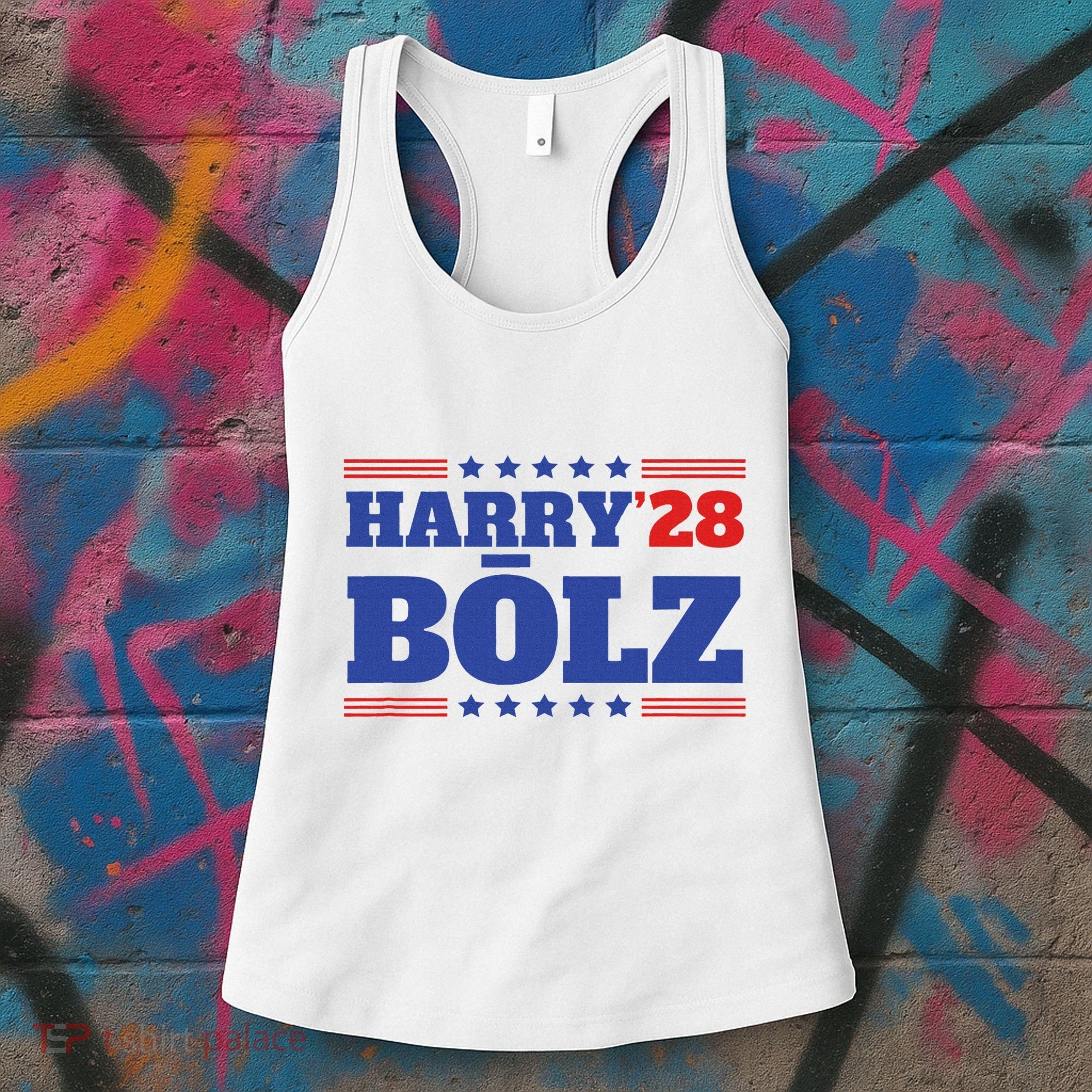Harry Bolz 2028 Political Meme D.O.G.E. Women's Tank Top