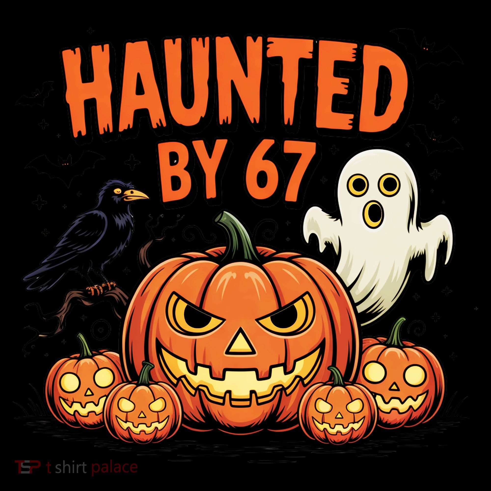Haunted By 67 Funny Ghost Pumpkin Halloween Costume Coffee Mug
