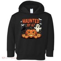 Haunted By 67 Funny Ghost Pumpkin Halloween Costume Toddler Hoodie thumb 0