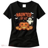 Haunted By 67 Funny Ghost Pumpkin Halloween Costume Women's T-Shirt thumb 0