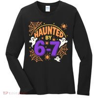 Haunted By 6-7 Halloween 67 Meme Funny Women's Long Sleeve Shirt thumb 0