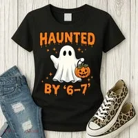 Haunted By 6-7 Halloween 67 Meme Women's T-Shirt thumb 3