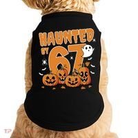 Haunted By 67 Funny Halloween 6-7 Doggie Tank thumb 0