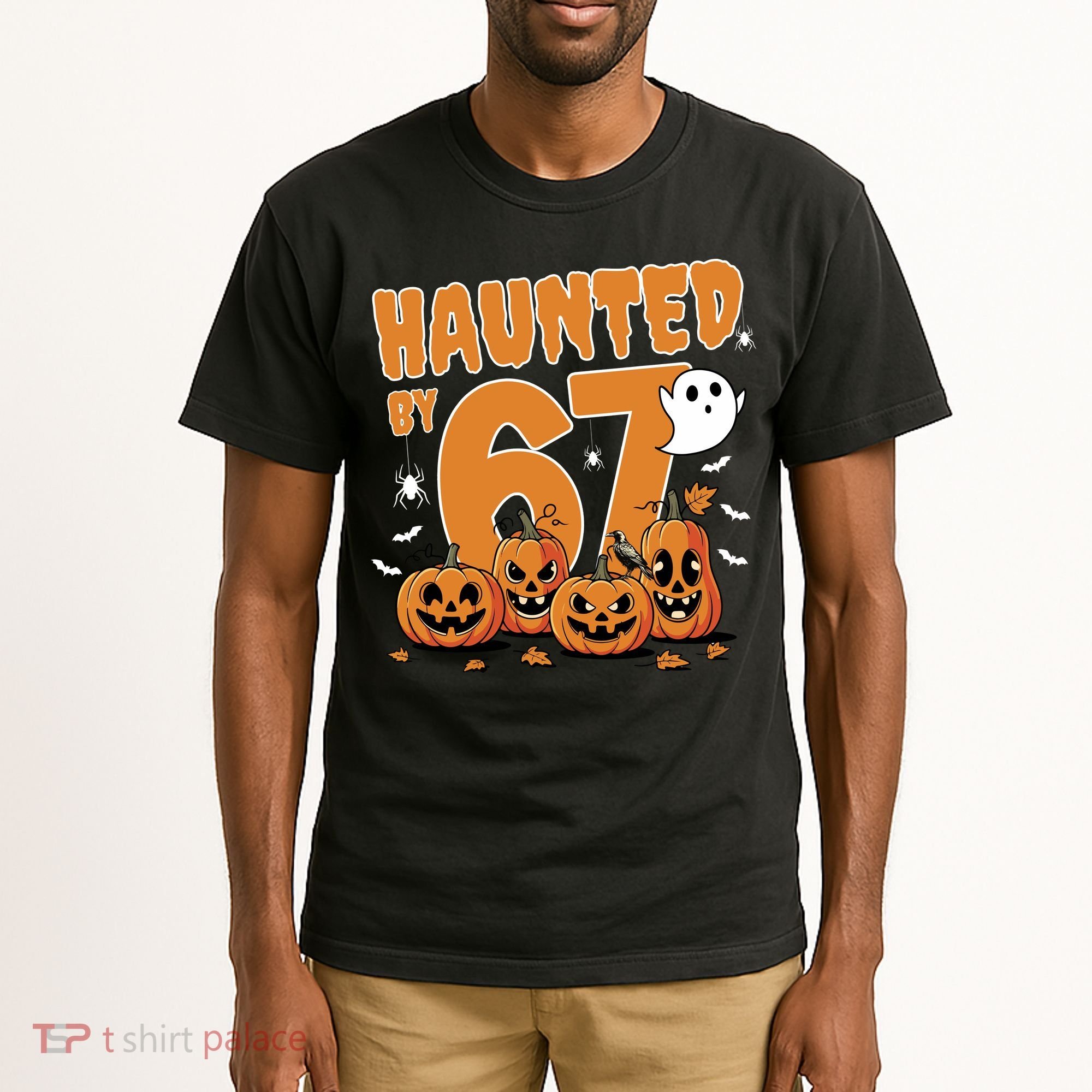 Haunted By 67 Funny Halloween 6-7 Tall T-Shirt