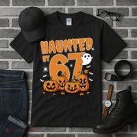 Haunted By 67 Funny Halloween 6-7 Tall T-Shirt thumb 3