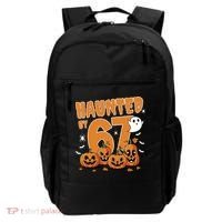 Haunted By 67 Funny Halloween 6-7 Backpack thumb 0