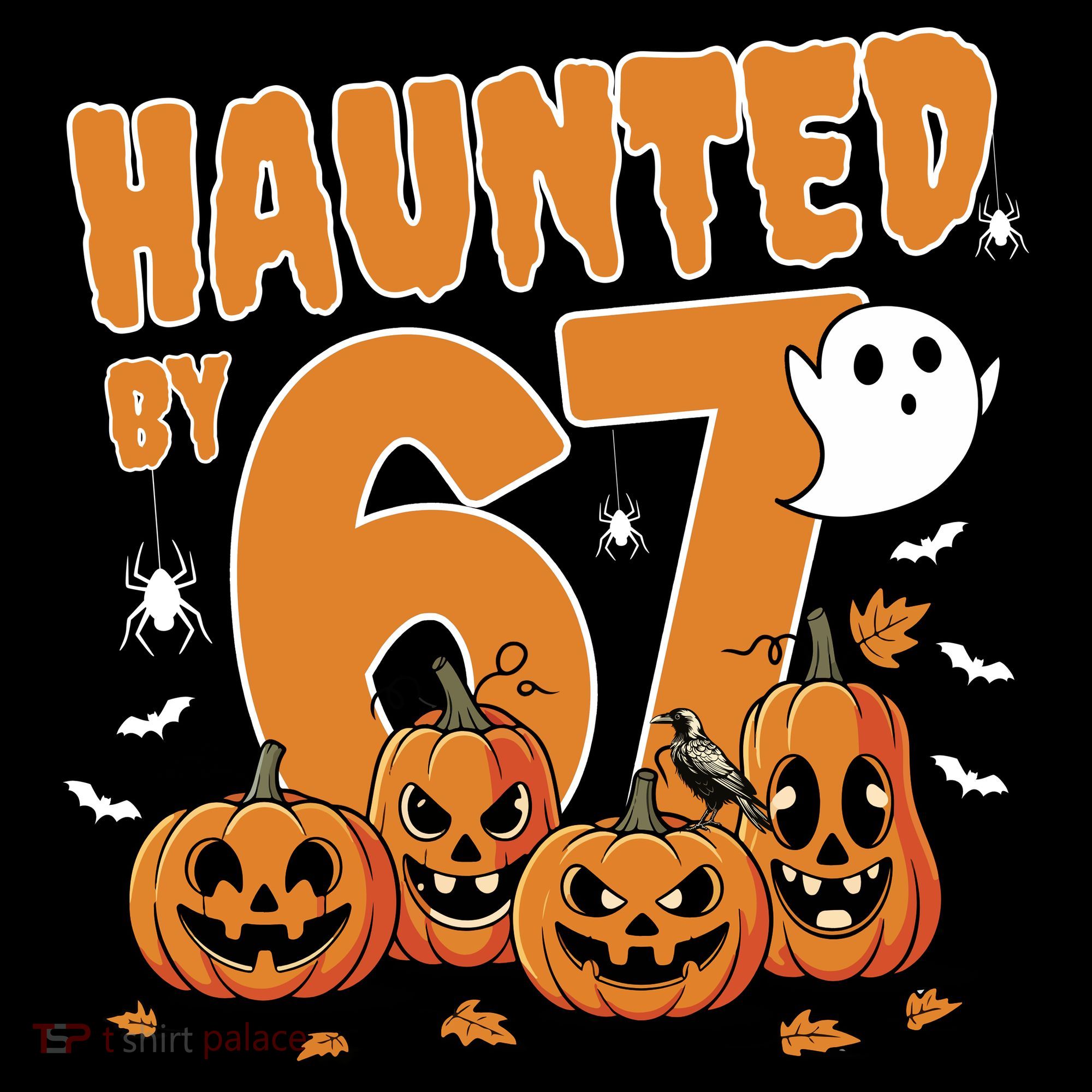Haunted By 67 Funny Halloween 6-7 Mousepad