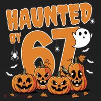 Haunted By 67 Funny Halloween 6-7 Hat thumb 2