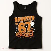 Haunted By 67 Funny Halloween 6-7 Tank Top thumb 2