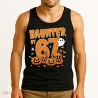 Haunted By 67 Funny Halloween 6-7 Tank Top thumb 3