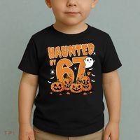 Haunted By 67 Funny Halloween 6-7 Toddler T-Shirt thumb 2