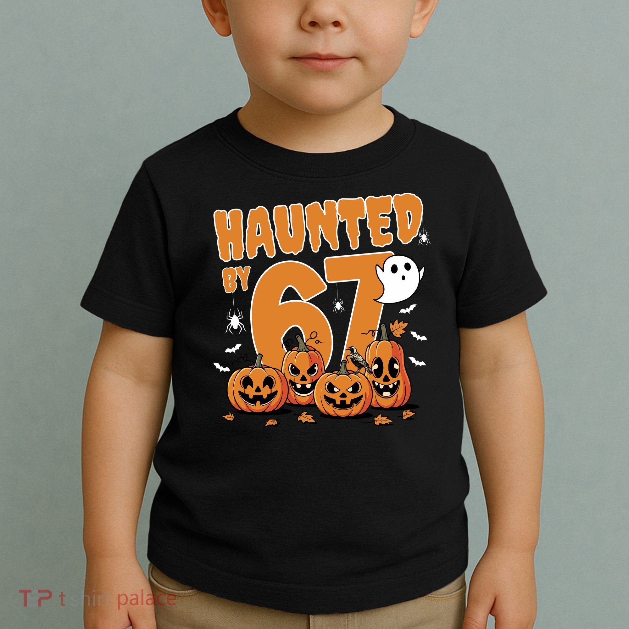 Haunted By 67 Funny Halloween 6-7 Toddler T-Shirt