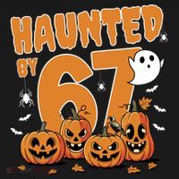 Haunted By 67 Funny Halloween 6-7 Visor thumb 3