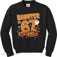 Haunted By 67 Funny Halloween 6-7 Kids Sweatshirt thumb 0