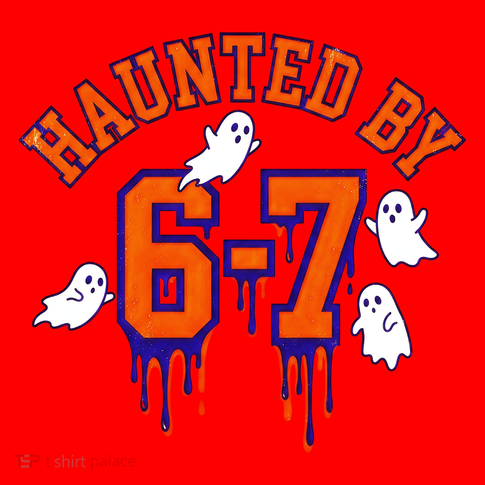 HAUNTED By 6-7 Spooky Halloween 67 Meme Santa Hat