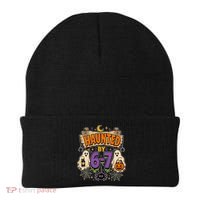 Haunted By 6 7 Math 67 Meme Spooky Halloween Beanie thumb 0