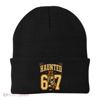 Haunted By 6-7 Skeleton Funny Halloween 67 Meme Beanie