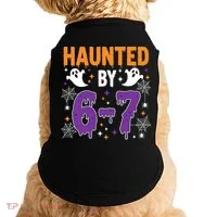 Haunted By 67 Halloween Gift Meme Doggie Tank thumb 0