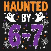 Haunted By 67 Halloween Gift Meme USA-Made Doggie Bandana thumb 2