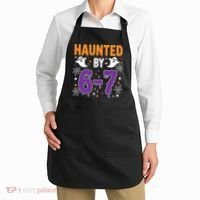 Haunted By 67 Halloween Gift Meme Apron thumb 2