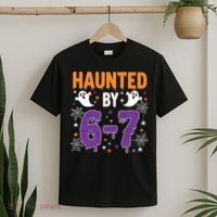 Haunted By 67 Halloween Gift Meme T-Shirt thumb 2