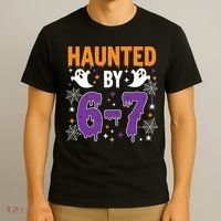 Haunted By 67 Halloween Gift Meme T-Shirt thumb 3