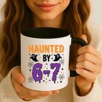 Haunted By 67 Halloween Gift Meme Coffee Mug thumb 3