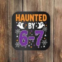 Haunted By 67 Halloween Gift Meme Coaster thumb 0