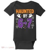 Haunted By 67 Halloween Gift Meme Baby Bodysuit thumb 0