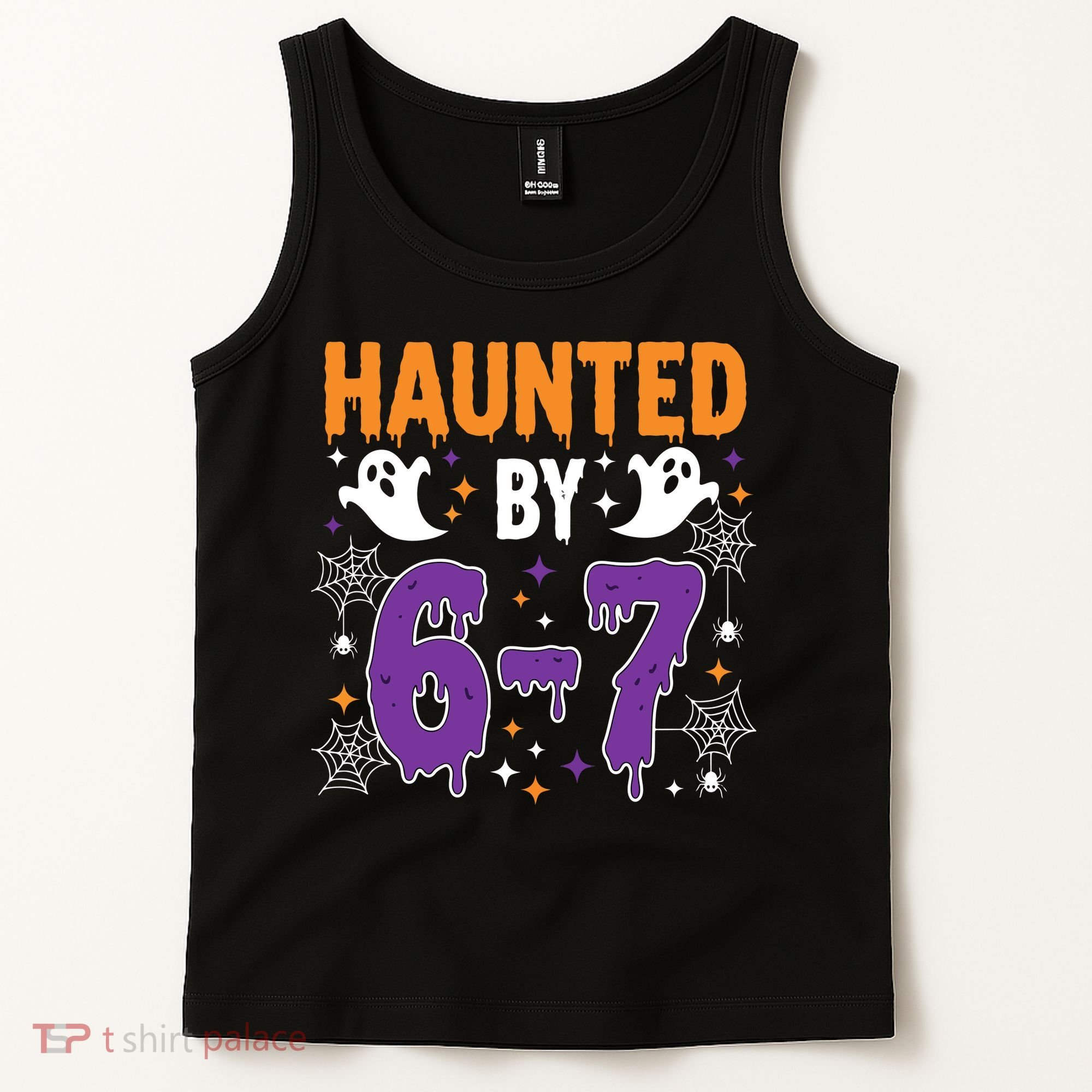 Haunted By 67 Halloween Gift Meme Tank Top