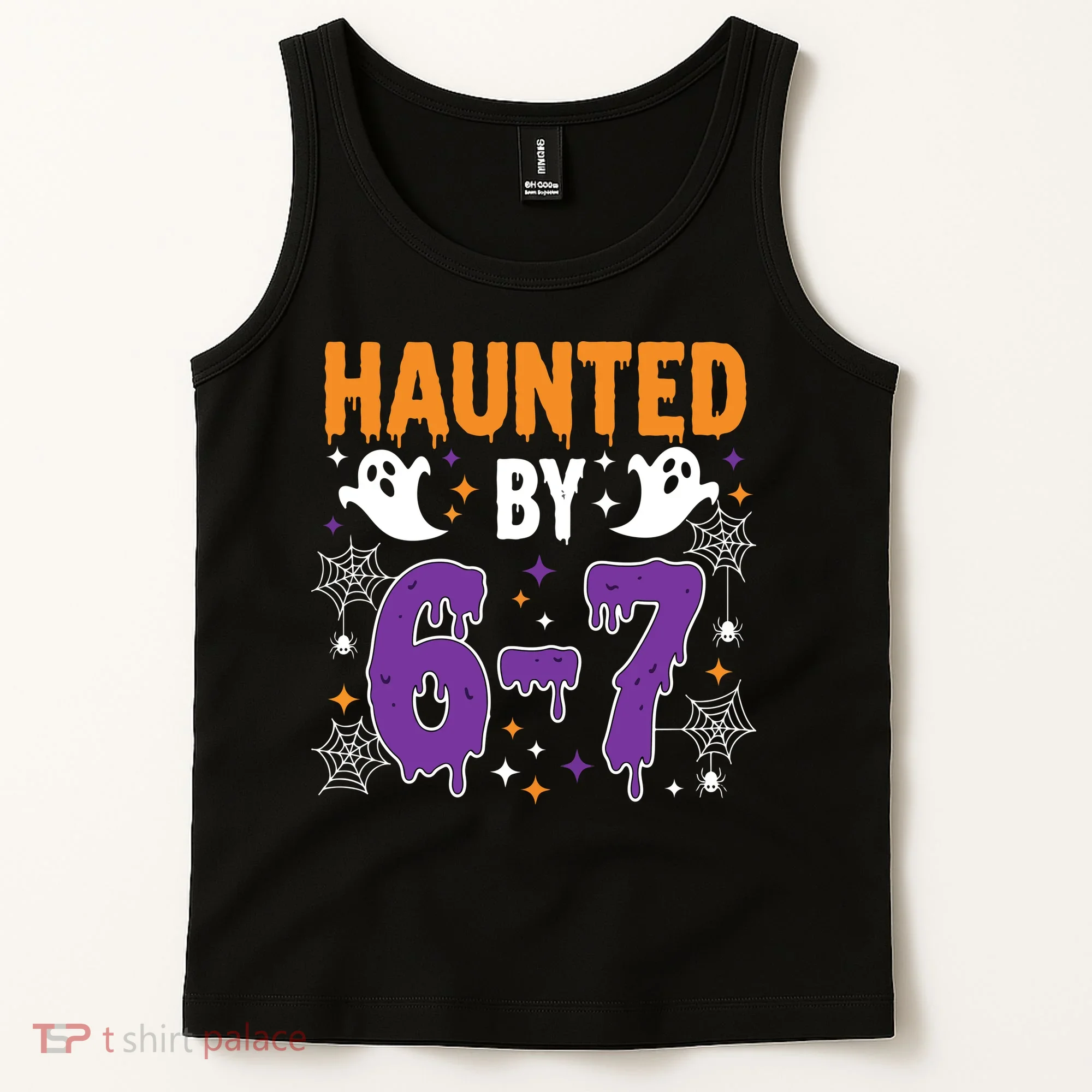 Haunted By 67 Halloween Gift Meme Tank Top