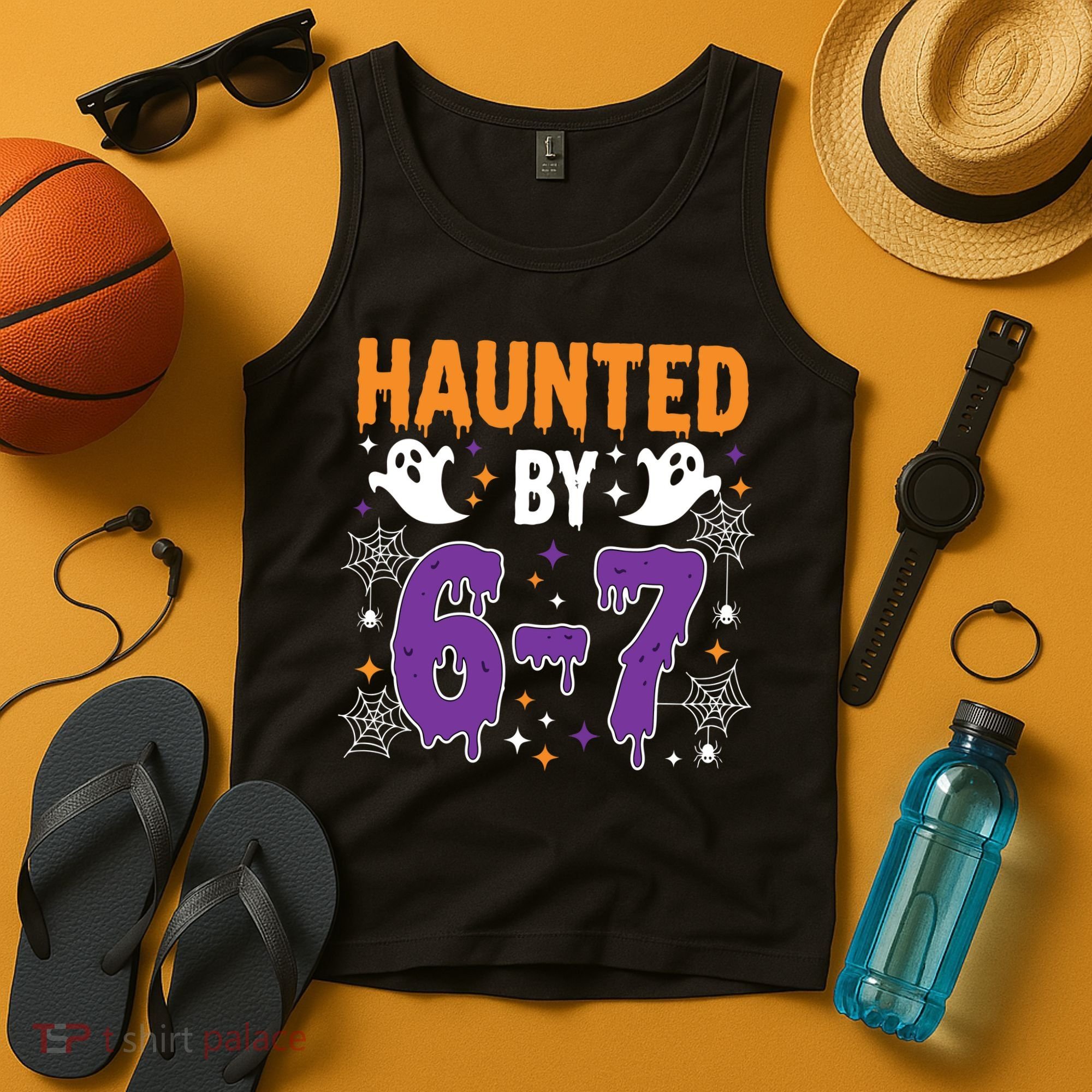 Haunted By 67 Halloween Gift Meme Tank Top