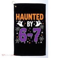 Haunted By 67 Halloween Gift Meme Golf Towel thumb 0