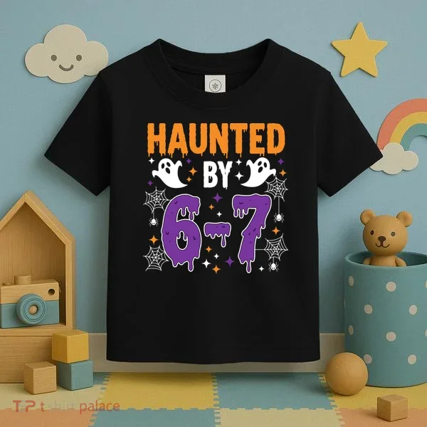 Haunted By 67 Halloween Gift Meme Toddler T-Shirt
