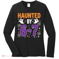 Haunted By 67 Halloween Gift Meme Women's Long Sleeve Shirt thumb 0