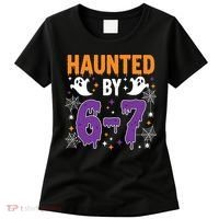 Haunted By 67 Halloween Gift Meme Women's T-Shirt thumb 0
