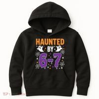 Haunted By 67 Halloween Gift Meme Kids Hoodie thumb 0