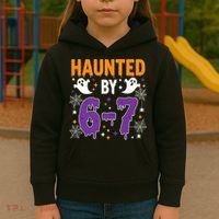 Haunted By 67 Halloween Gift Meme Kids Hoodie thumb 3