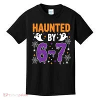 Haunted By 67 Halloween Gift Meme Kids T-Shirt thumb 0