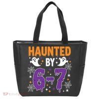 Haunted By 67 Halloween Gift Meme Tote Bag thumb 0