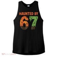 Haunted By 67 Halloween Meme Ladies PosiCharge Tri-Blend Wicking Tank thumb 0