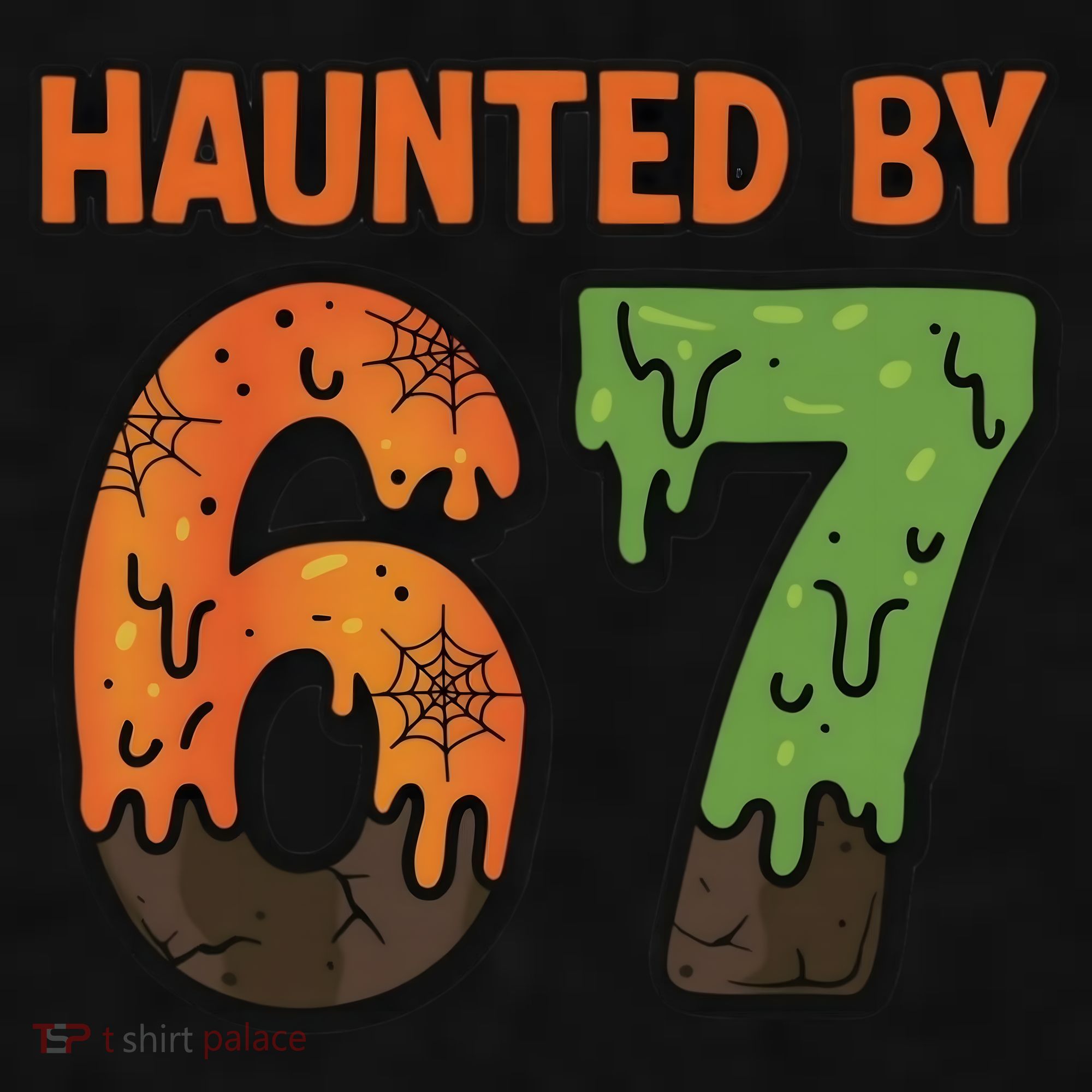 Haunted By 67 Halloween Meme Ladies PosiCharge Tri-Blend Wicking Tank