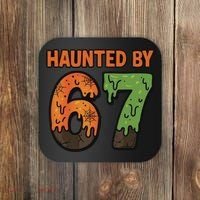 Haunted By 67 Halloween Meme Coaster thumb 0