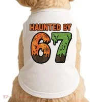 Haunted By 67 Halloween Meme Doggie Tank thumb 0